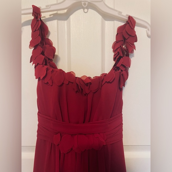 Gorgeous burgundy long gown - Picture 6 of 9